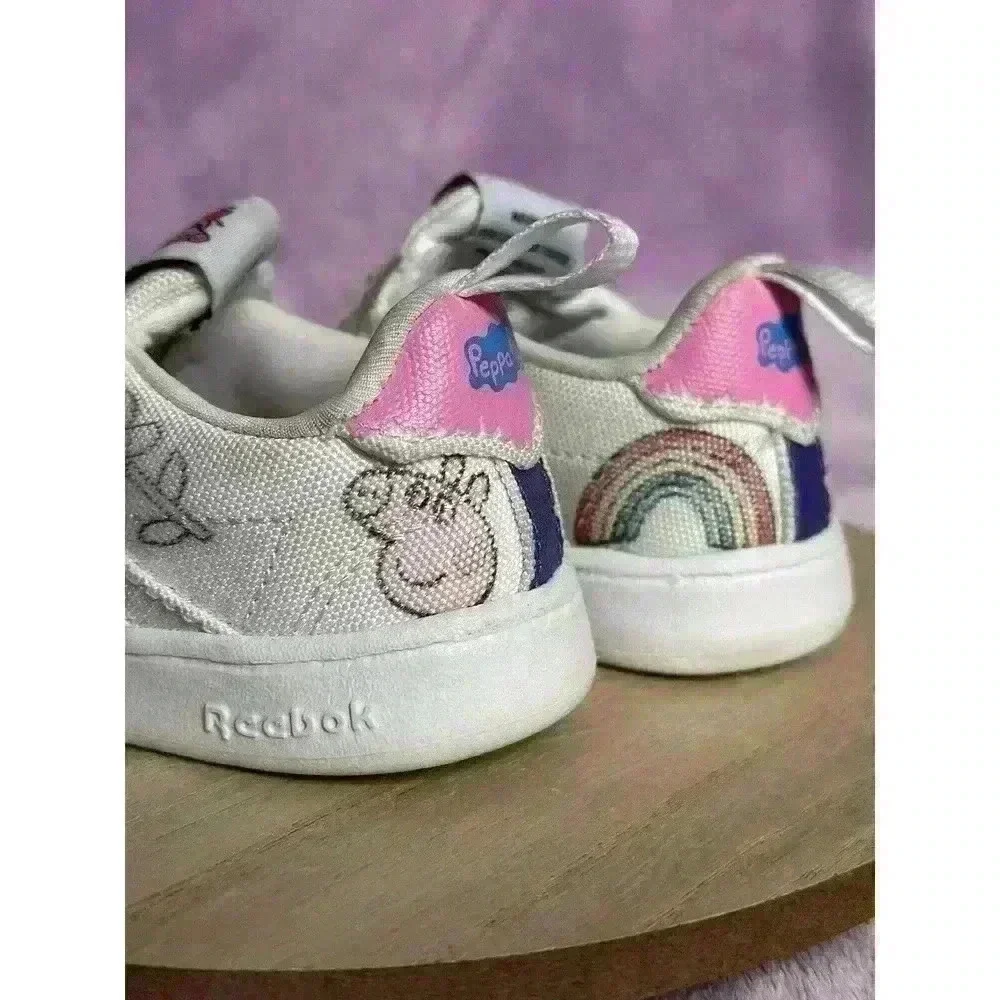 Reebok Club C Slip-On IV Peppa Pig Toddler Size 4 Sneakers - Picture 3 of 13